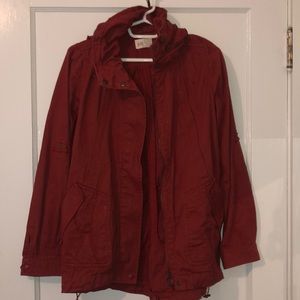 Rust anorak jacket